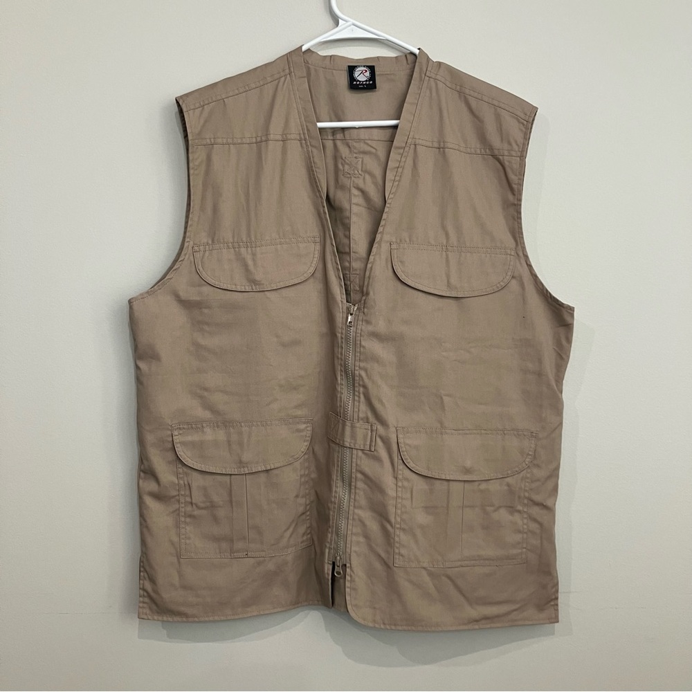 Rothco Mens Tan Plainclothes Lightweight Professional Concealed Carry Vest Sz Lg